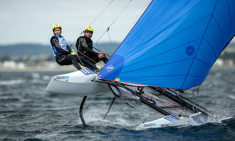 Nacra 17 - Day 4 - European Championships - Aarhus, Denmark - July 2022 - photo © Peter Brogger