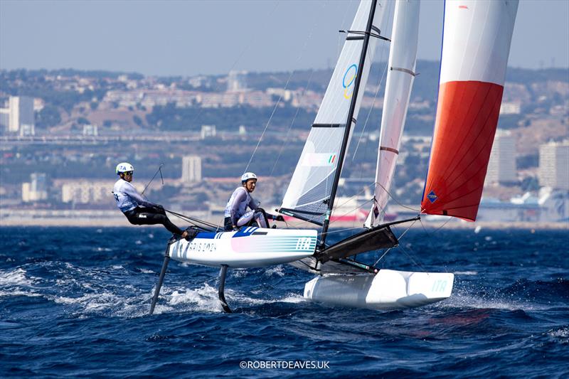 Ruggero & Tita Caterina Banti (ITA) in the Mixed Multihull on August 3 in Marseille at the Paris 2024 Olympic Regatta - photo © Robert Deaves / www.robertdeaves.uk