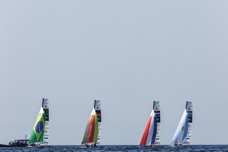 Mixed Multihull Medal Race at Paris2024 on August 8, 2024 in Marseille, France - photo © World Sailing / Sander van der Borch