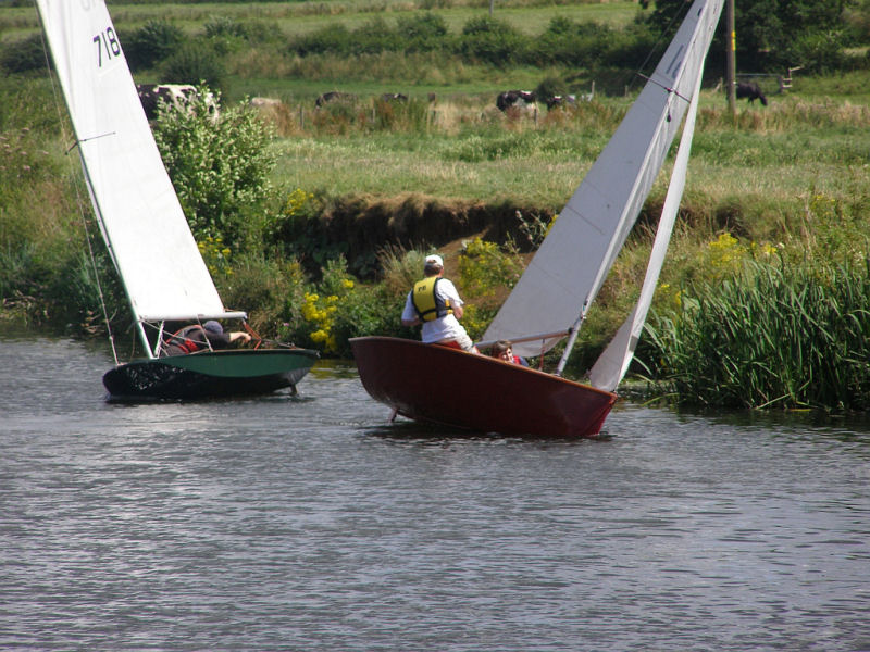 A mixed collection of boats from various decades for the CVRDA Regatta at Chippenham photo copyright Karen Collyer taken at Chippenham Sailing & Canoe Club and featuring the National 12 class