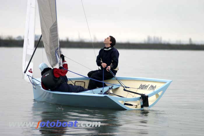 Light winds & rain for the 2007 Bloody Mary photo copyright Mike Rice & Heather Davies / www.fotoboat.com taken at Queen Mary Sailing Club and featuring the National 12 class