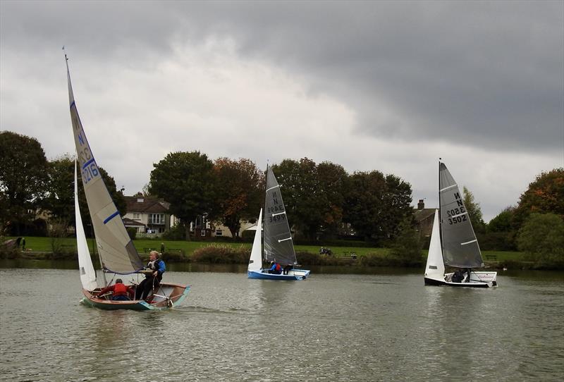 Grey skies overhead during the Yeadon National 12 Open photo copyright Neil McInnes taken at Yeadon Sailing Club and featuring the National 12 class