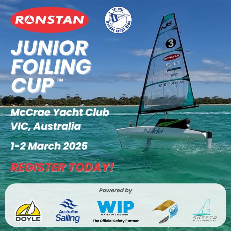 Ronstan Junior Foiling Cup photo copyright Junior Foiling Cup taken at McCrae Yacht Club and featuring the Nikki class