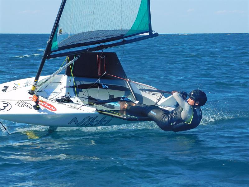 When you see our next generation of sailors having as much fun as Acklin Stent, you know you've got something right  photo copyright Capel Sound Invitational taken at Rye Yacht Club and featuring the Nikki class