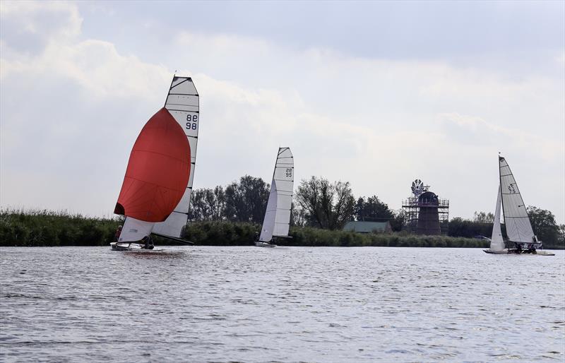 Redwing, White Eagle & Rainbow Trout during the Norfolk Punt Athene Cup photo copyright Robin Myerscroft taken at Norfolk Punt Club and featuring the Norfolk Punt class