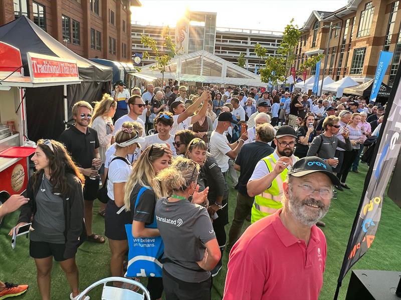 Party time with veterans and OGR crew mingling and soaking up the stories with over 1000 beers supplied by BOATSHED! - photo © Aïda Valceanu / OGR2023