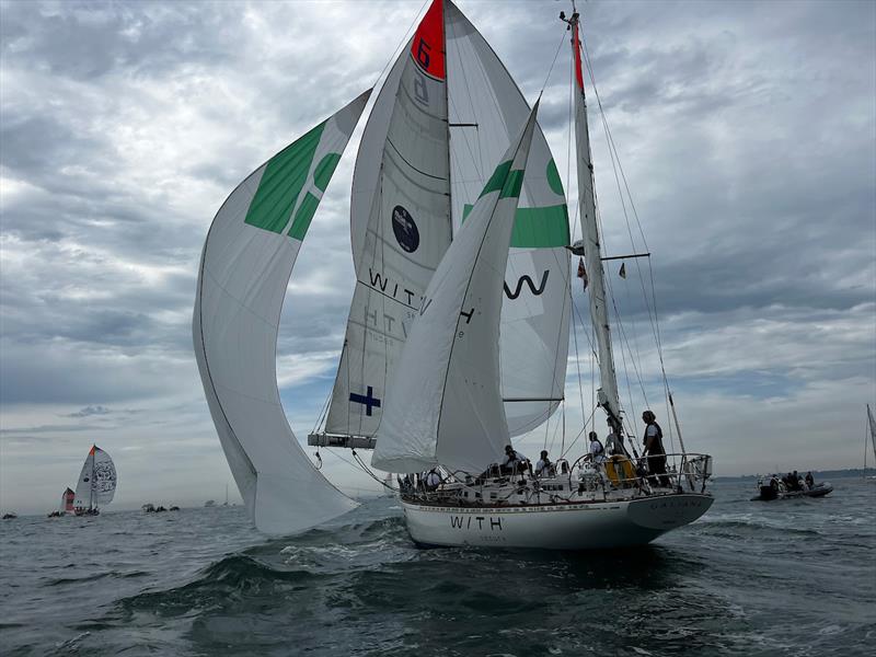 McIntyre Ocean Globe 2023 – Showing off her sails, Galiana WithSecure FI (06) testing how many sails you can hoist at once! - photo © Aida Valceanu / OGR 2023