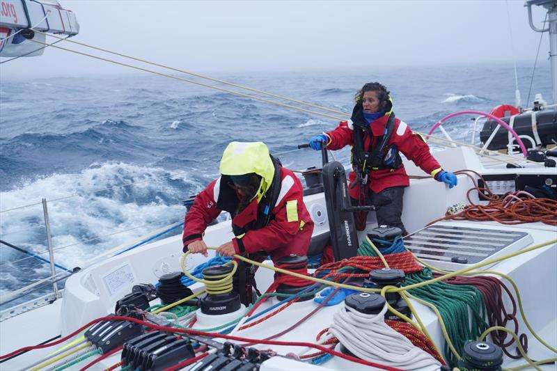 Maiden in rough weather  - 2023/34 Ocean Globe Race photo copyright OGR2023-The Maiden Factor taken at Royal Yacht Squadron and featuring the Ocean Globe Race class