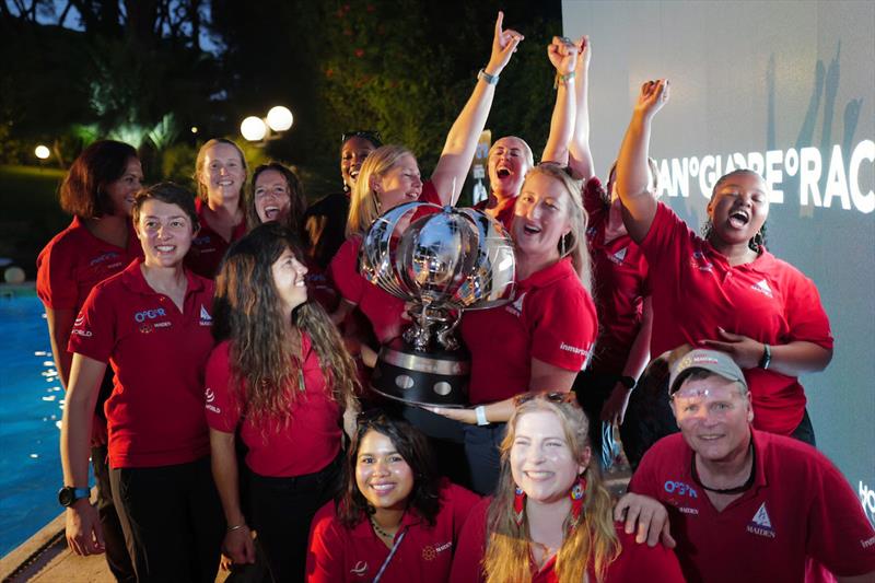 The Maiden crew are crowned winners of the McIntyre Ocean Globe Race! photo copyright Rob Havill / OGR2023 taken at  and featuring the Ocean Globe Race class