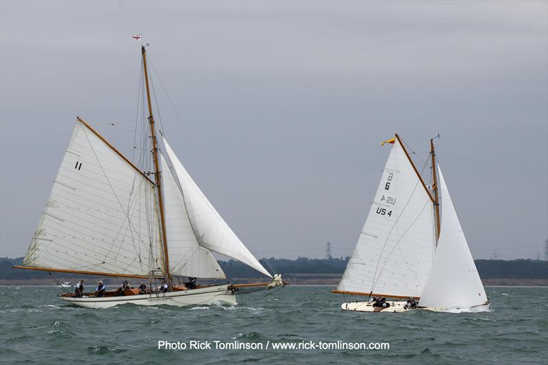 Hamble Classics - Thalia, Sheila photo copyright Rick Tomlinson / www.rick-tomlinson.com taken at Hamble River Sailing Club and featuring the Gaffers class