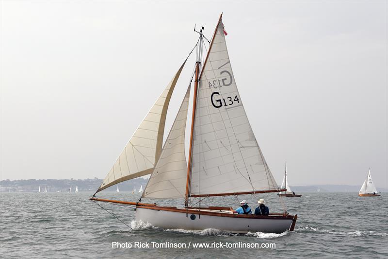 Hamble Classics - Satellite photo copyright Rick Tomlinson / www.rick-tomlinson.com taken at Hamble River Sailing Club and featuring the Gaffers class