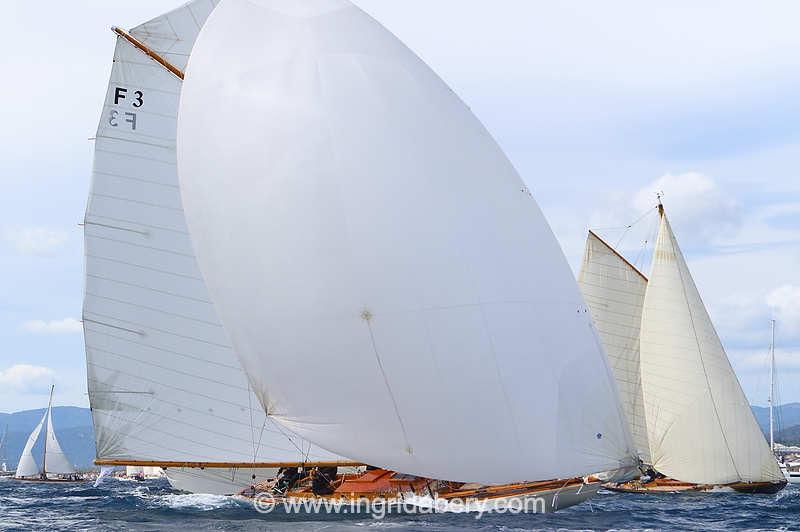 Les Voiles de Saint-Tropez day 4 photo copyright Ingrid Abery / www.ingridabery.com taken at Société Nautique de Saint-Tropez and featuring the Gaffers class