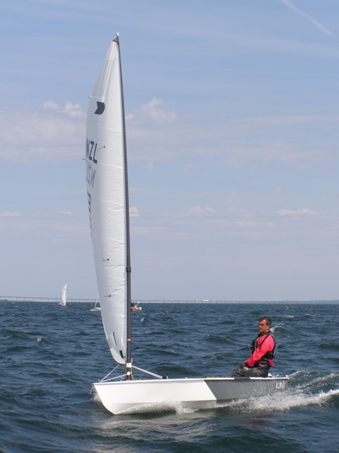 Karl Purdie finishes second (and 1st veteran) at the OK worlds at Kalmar, Sweden photo copyright Mary Reddyhoff taken at  and featuring the OK class