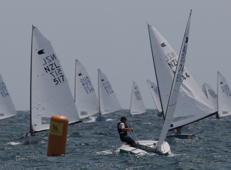 Roger Blasse at the gate on day 3 of the Singa OK Dinghy Worlds photo copyright Malee Whitcraft taken at Royal Varuna Yacht Club and featuring the OK class