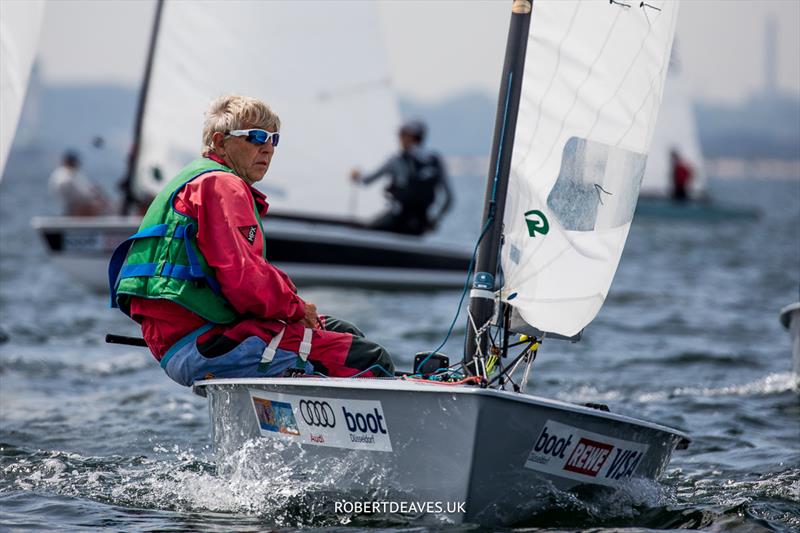 Jørgen Holm, DEN on day 4 at Kieler Woche 2023 photo copyright Robert Deaves / www.robertdeaves.uk taken at Kieler Yacht Club and featuring the OK class