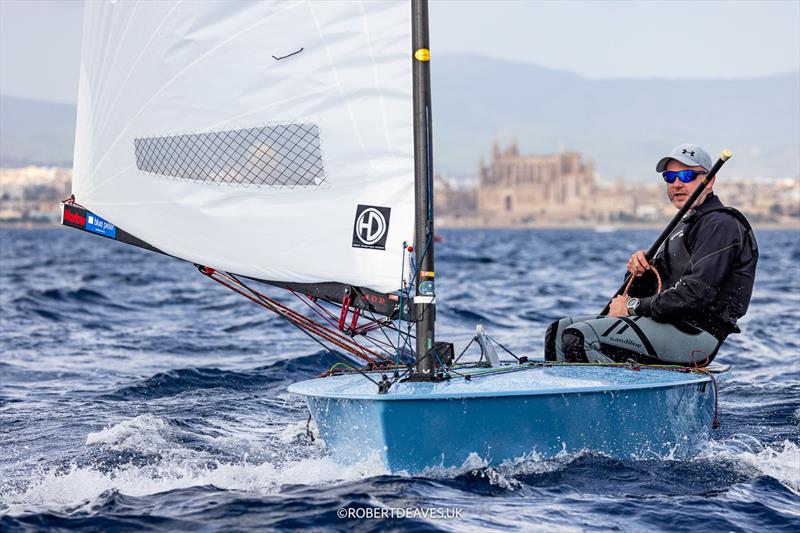 Andy Davis, GBR - OK Dinghy European Championship 2024 photo copyright Robert Deaves / www.robertdeaves.uk taken at Real Club Náutico de Palma and featuring the OK class