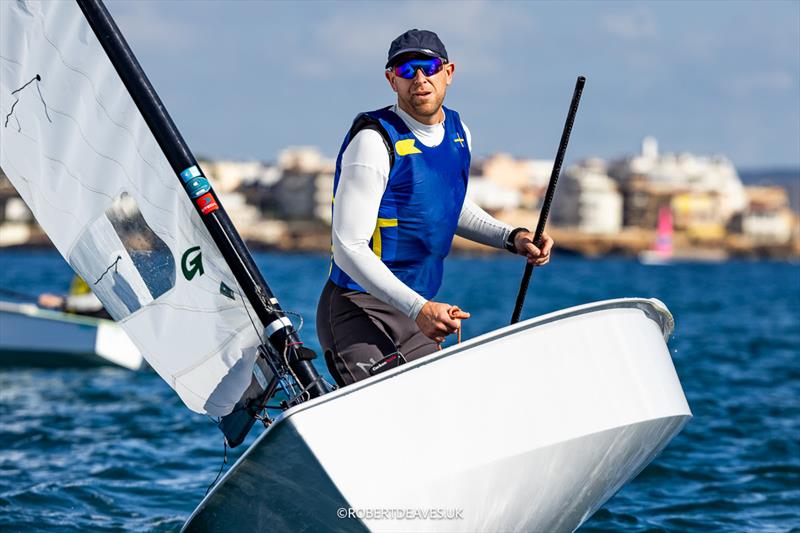 Nikas Elder, SWE - OK Dinghy European Championship 2024, day 4 photo copyright Robert Deaves / www.robertdeaves.uk taken at Real Club Náutico de Palma and featuring the OK class