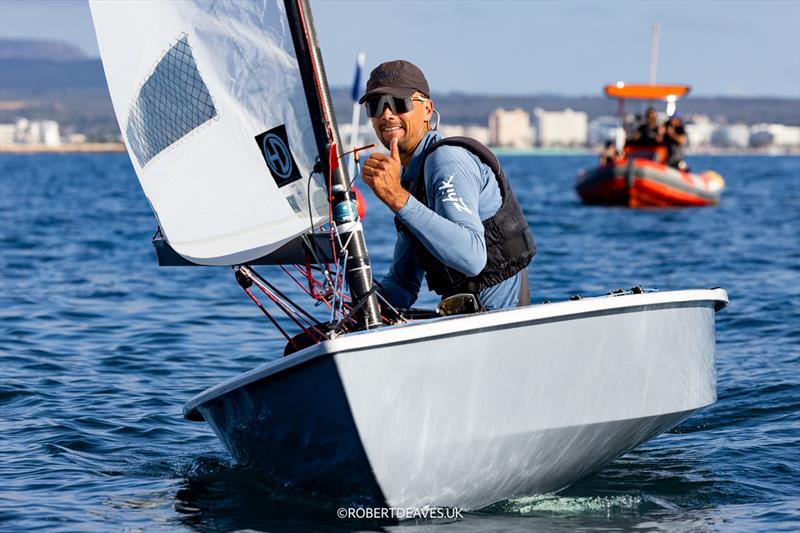 Luke Deegan, NZL - OK Dinghy European Championship 2024, day 4 photo copyright Robert Deaves / www.robertdeaves.uk taken at Real Club Náutico de Palma and featuring the OK class