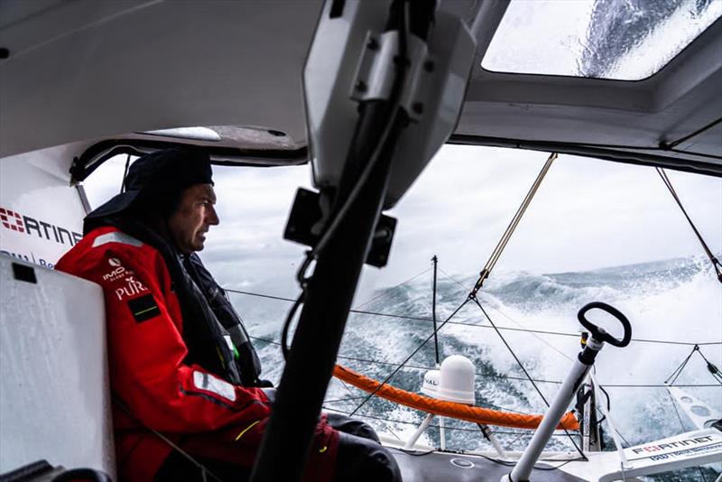 Romain Attanasio and Sébastien Marsset on Fortinet-Best Western during the Rolex Fastnet Race - photo © Fortinet - Best Western