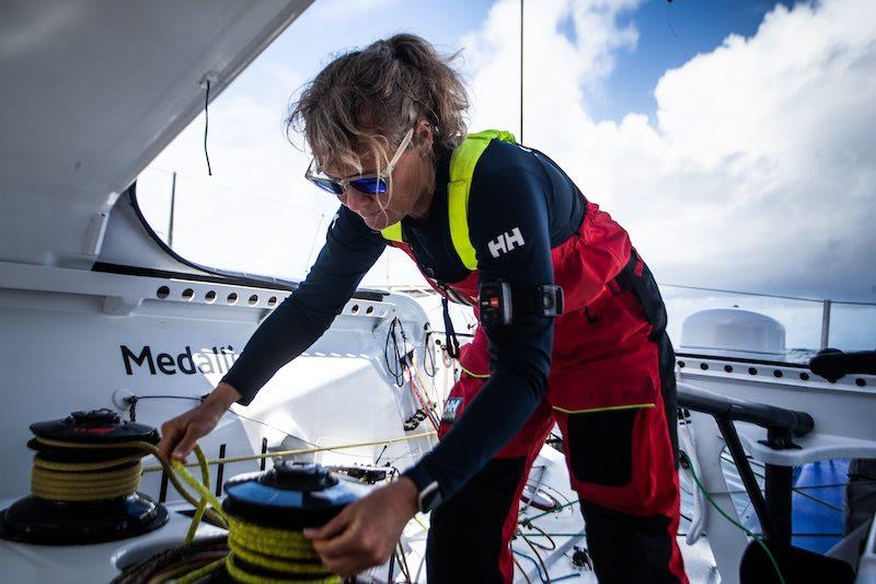 Pip Hare on Medallia during the Vendée Arctique Les Sables d'Olonne - photo © Pip Hare