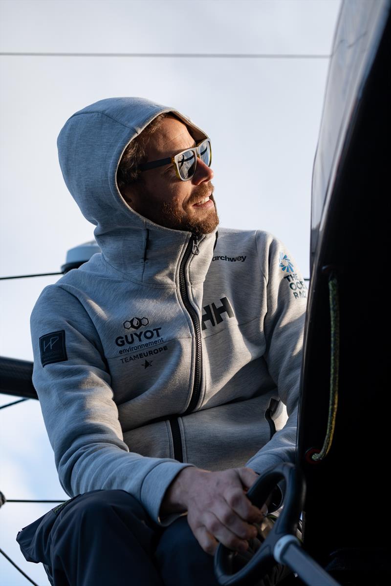 The 35-year-old Frenchman accompanies the world race together with his wife, team manager Alice Potiron and his son Gustave photo copyright Julius Osner / GUYOT environnement - Team Europe taken at  and featuring the IMOCA class