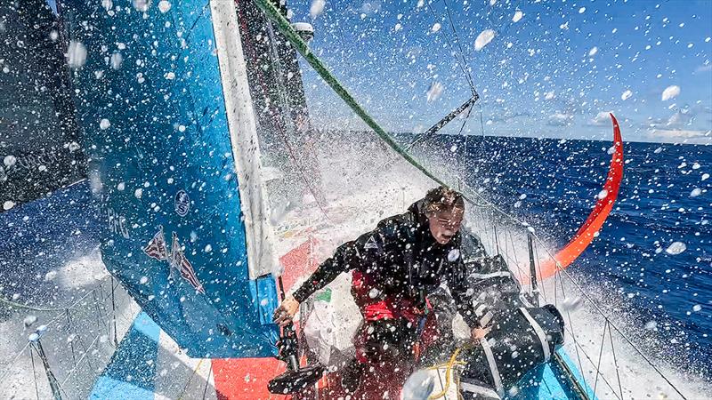 Co-skipper Rosalin Kuiper onboard Malizia - Seaexplorer - The Ocean Race - photo © Antoine Auriol / Team Malizia