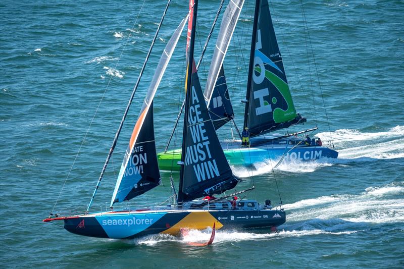 The Ocean Race 2022-23 - 26 February 2023, Leg 2, Team Malizia and Team Holcim - PRB - photo © Antoine Auriol / Team Malizia