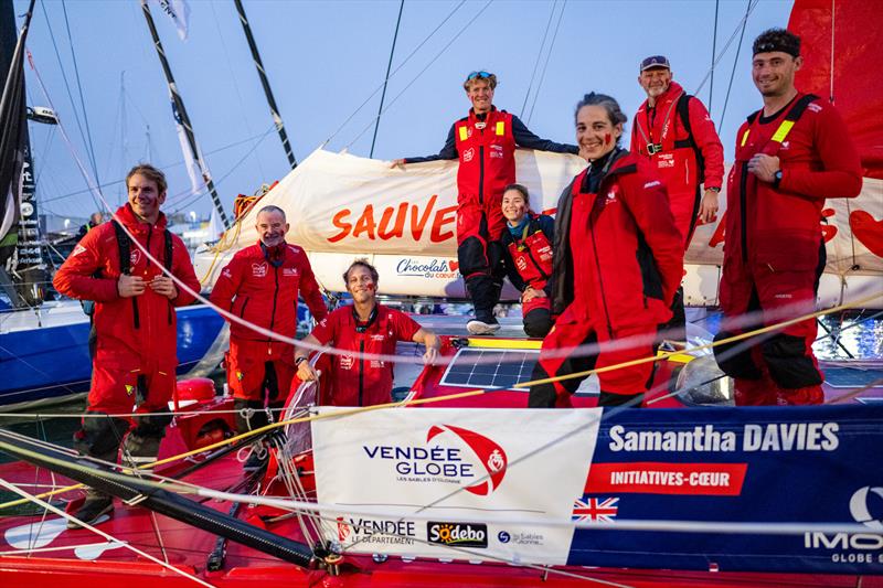 10th Vendée Globe departure - the Initiatives-Cœur team - photo © Jean-Louis Carli / Alea