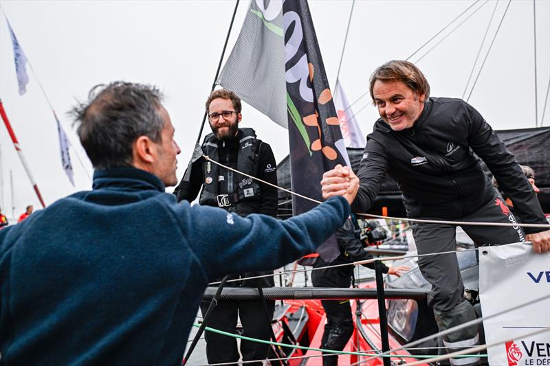 10th Vendée Globe departure -  Yannick Bestaven on Maître CoQ V - photo © Jean-Louis Carli / Alea