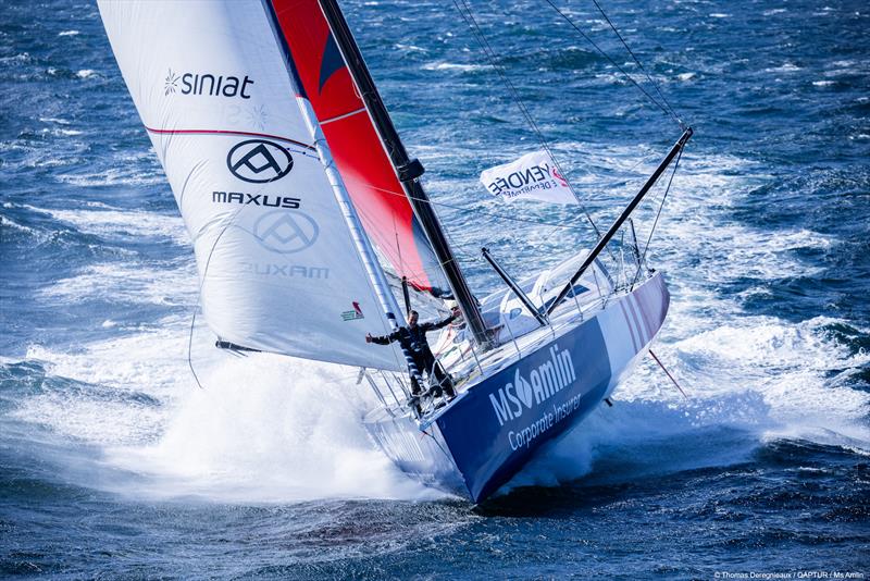 Conrad Colman's IMOCA Imagine / MS Amlin - photo © Thomas Deregnieaux / QAPTUR / MS Amlin