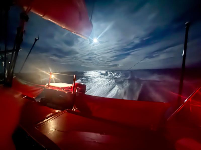 Moonlight from Initiatives-Coeur during the Vendée Globe 2024 - photo © Sam Davies