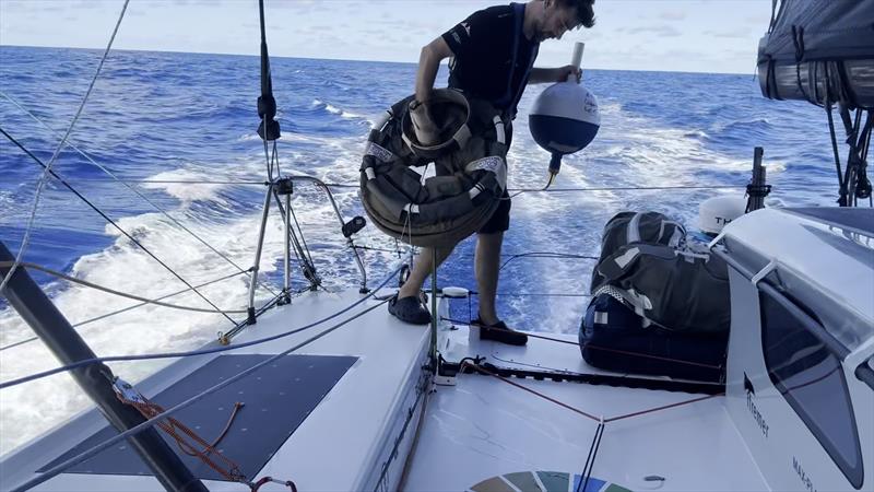 This is not Boris Herrmann's first deployment of scientific instruments, he has been doing so since 2018 - photo © Boris Herrmann / Team Malizia