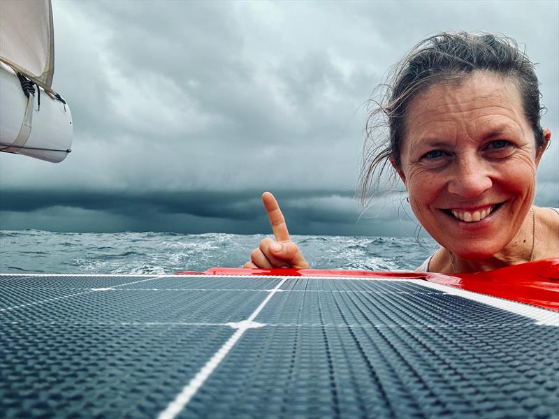 Storm's a Comin' - Sam Davies on Initiatives-Coeur during the Vendée Globe 2024 - photo © Sam Davies