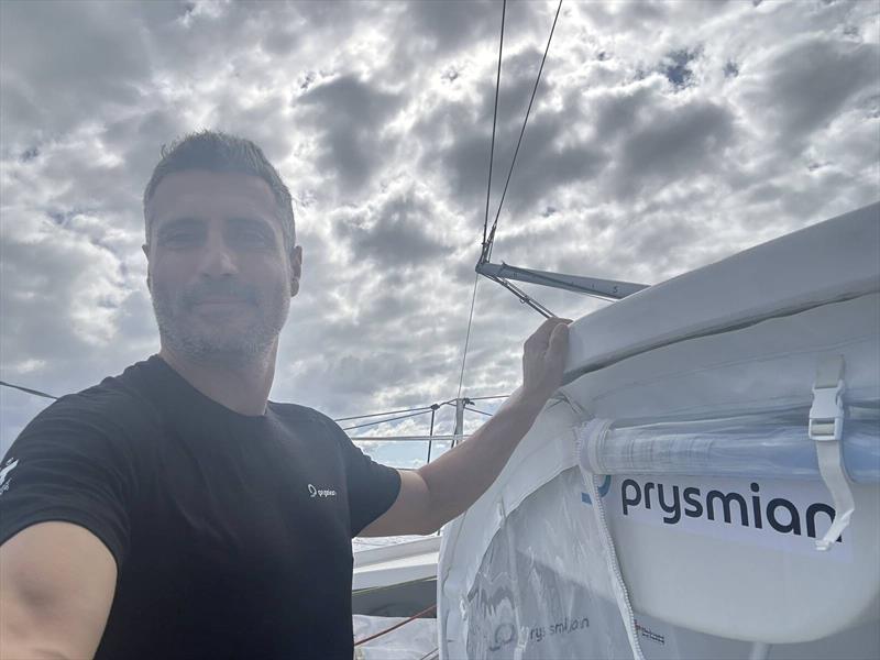 Picture on board - Giancarlo Pedote on Prysmian - Vendée Globe - photo © Giancarlo Pedote