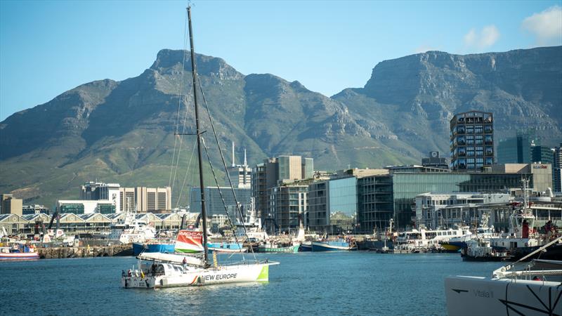 Szabolcs Weöres (New Europe) docks in Cape Town - Vendée Globe 2024 - photo © Trygve Heide