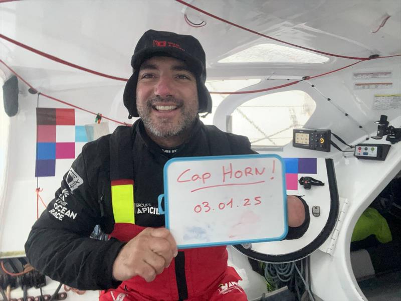 Photo sent from the boat Groupe APICIL during the Vendée Globe sailing race on January 03 - photo © Damien Seguin #VG2024