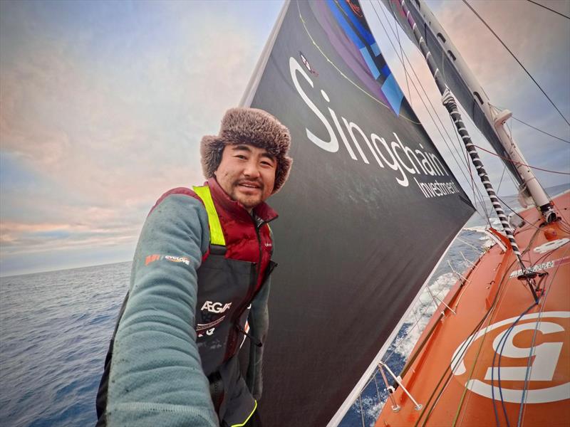 Jingkun Xu - Photo sent from the boat Singchain Team Haikou during the Vendée Globe sailing race on January 06, 2024 photo copyright Jingkun Xu #VG2024 taken at  and featuring the IMOCA class