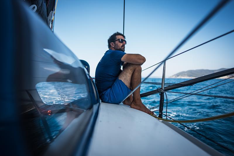 The Ocean Race 2022-23 - 25 June 2023, Leg 7 Day 10 onboard Team Holcim - PRB. Yoann Richomme in watch - photo © Julien Champolion | polaRYSE / Holcim - PRB / The Ocean Race