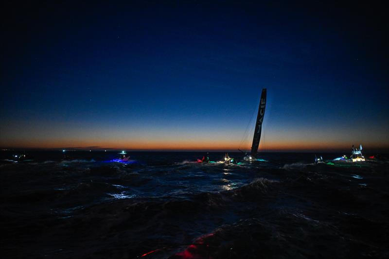 Charlie Dalin on MACIF Santé Prévoyance just before finishing the Vendée Globe 2024-25 photo copyright Jean-Louis Carli / Alea taken at  and featuring the IMOCA class