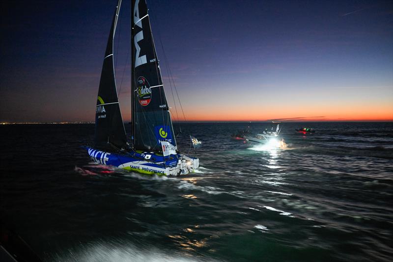 Charlie Dalin on MACIF Santé Prévoyance just before finishing the Vendée Globe 2024-25 - photo © Jean-Louis Carli / Alea