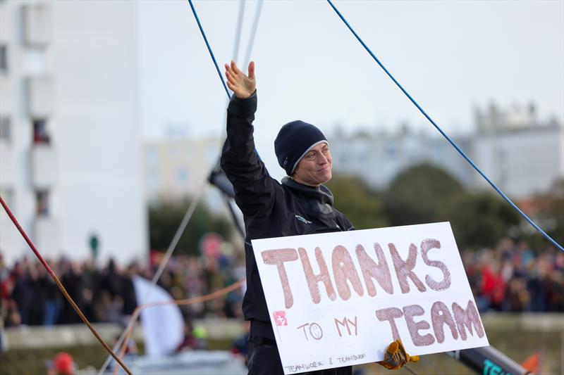 Justine Mettraux finishes 8th in the Vendée Globe 2024 photo copyright Jean-Marie Liot / Alea taken at  and featuring the IMOCA class