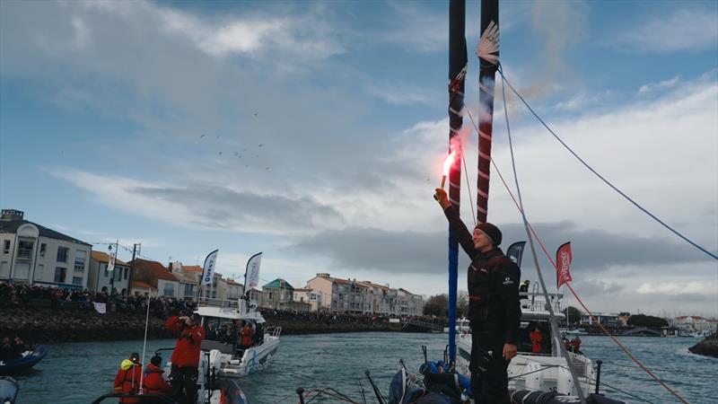 Justine Mettraux (TeamWork-Team SNEF) photo copyright Gauthier Lebec taken at  and featuring the IMOCA class