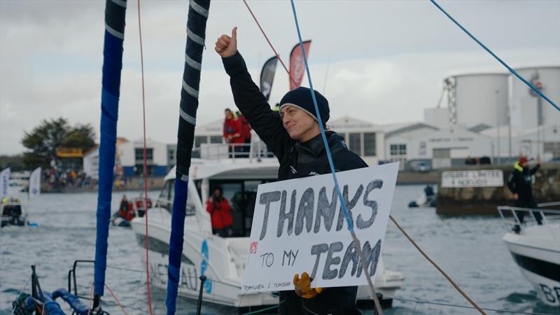 Justine Mettraux (TeamWork-Team SNEF) photo copyright Gauthier Lebec taken at  and featuring the IMOCA class