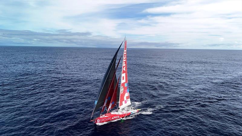 Photo sent from the boat Groupe APICIL during the Vendée Globe sailing race on January 28 - photo © Damien Seguin #VG2024