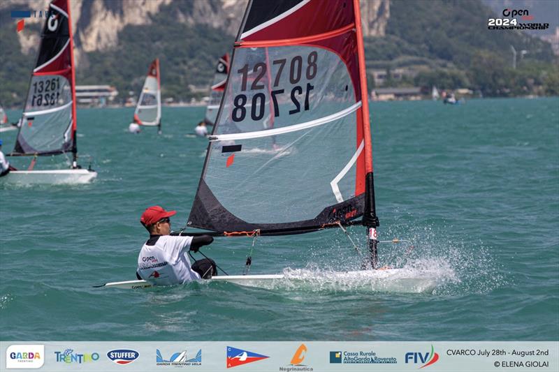 Open Skiff Youth World Championships at Lake Garda Day 3 photo copyright Elena Giolai taken at Circolo Vela Arco and featuring the O'pen Skiff class