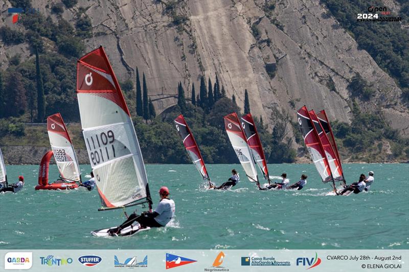 Open Skiff Youth World Championships at Lake Garda Day 3 photo copyright Elena Giolai taken at Circolo Vela Arco and featuring the O'pen Skiff class