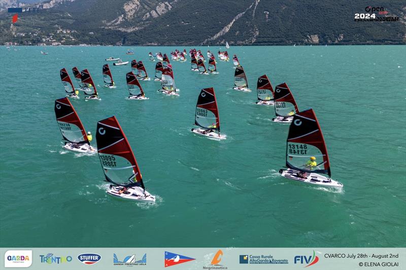 Open Skiff Youth World Championships at Lake Garda Day 4 photo copyright Elena Giolai taken at Circolo Vela Arco and featuring the O'pen Skiff class