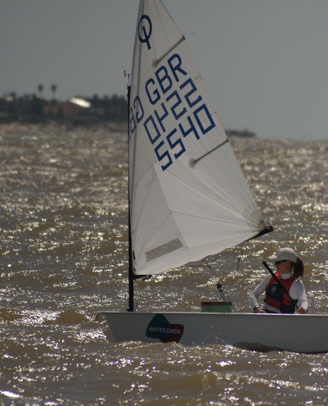 Anna Burnet during the 2006 Optimist worlds in Uruguay photo copyright Juan Jose Sanchez taken at  and featuring the Optimist class