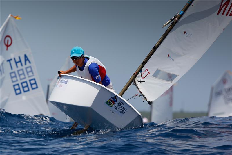 50th Optimist worlds day 9 photo copyright Matias Capizzano / www.capizzano.com taken at  and featuring the Optimist class