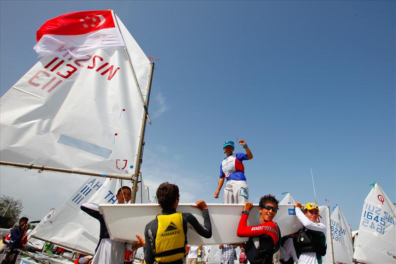 50th Optimist worlds day 9 photo copyright Matias Capizzano / www.capizzano.com taken at  and featuring the Optimist class